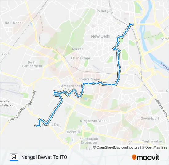 623 Bus Line Map