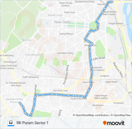 623 Bus Line Map