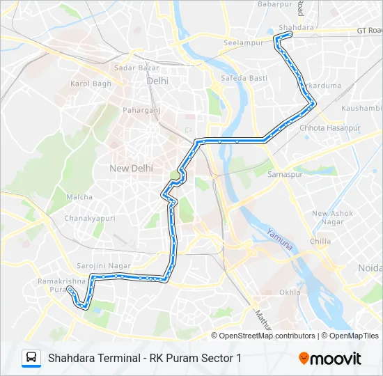 623 Bus Line Map