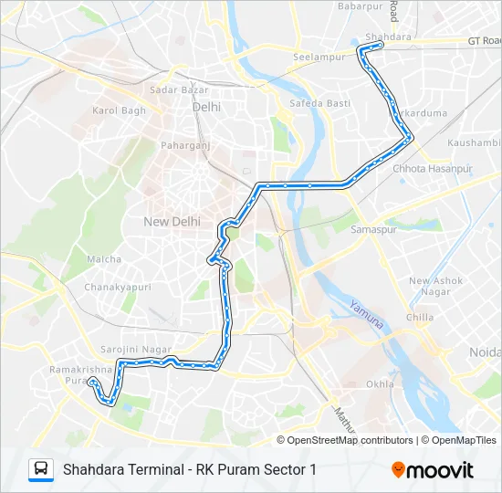 623 Bus Line Map