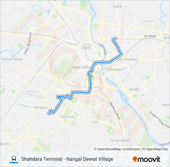 623 Bus Line Map