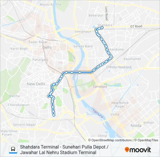 623 Bus Line Map