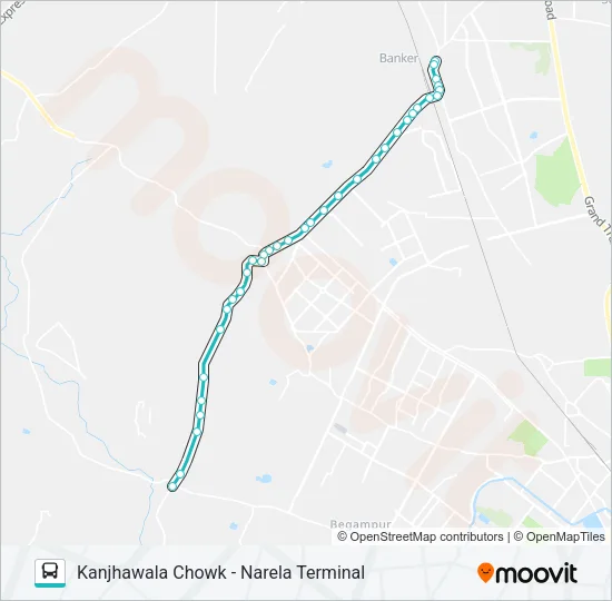 708 Bus Line Map