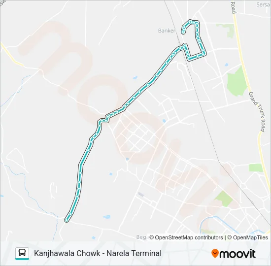 708 Bus Line Map