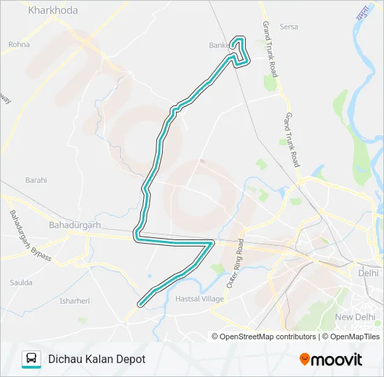 708 Bus Line Map