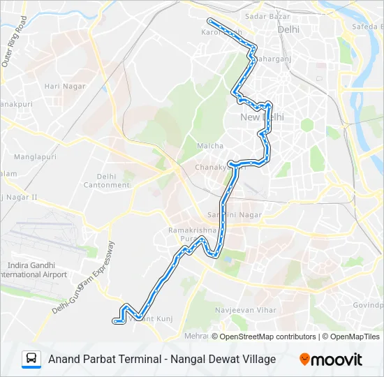 610A Bus Line Map