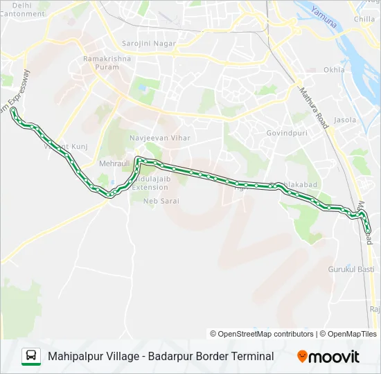 717 Bus Line Map