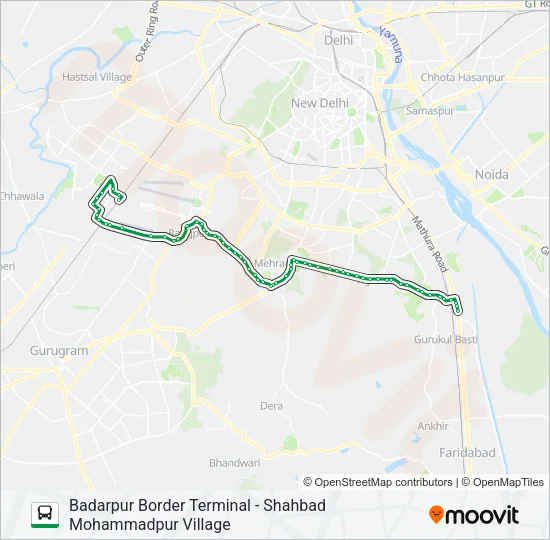 717 Bus Line Map