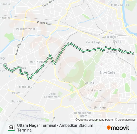 753 Bus Line Map