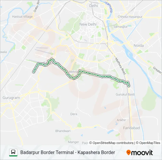 717A Bus Line Map