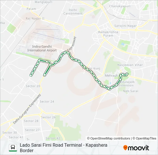 717A Bus Line Map