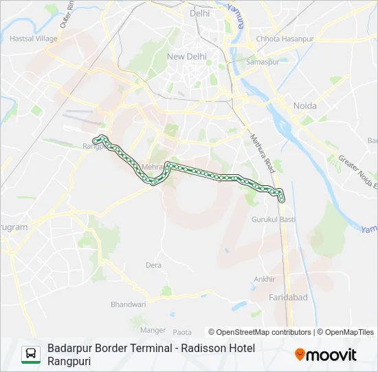 717A Bus Line Map