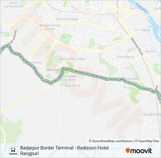 717A Bus Line Map
