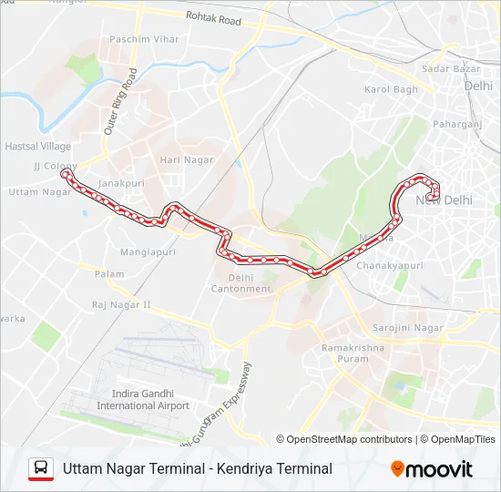 740EXT Bus Line Map