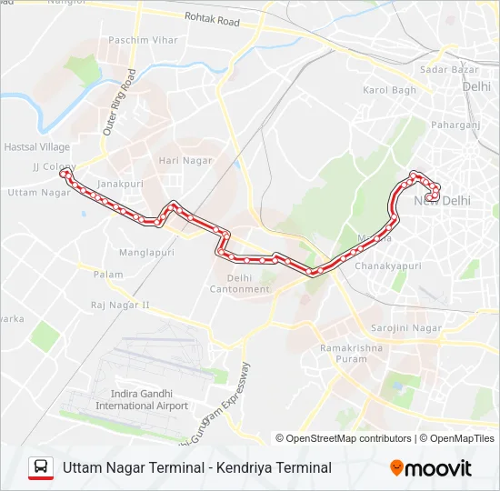 740EXT Bus Line Map