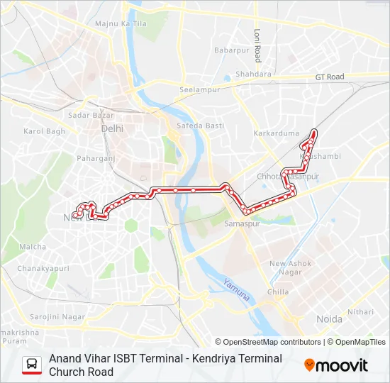 740EXT Bus Line Map
