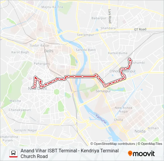 740EXT Bus Line Map