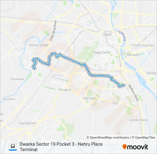 724EXT Bus Line Map