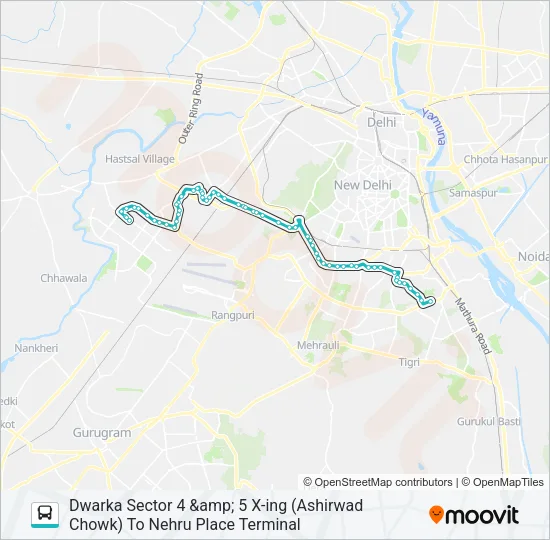 724EXT Bus Line Map