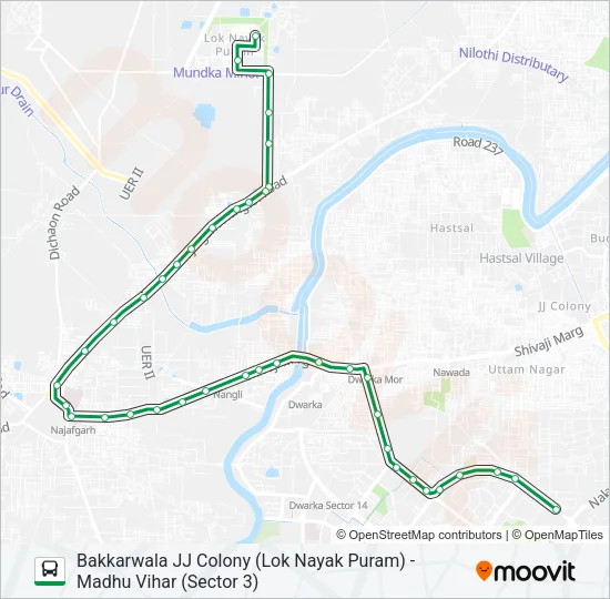765 Bus Line Map