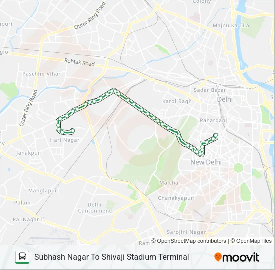 820 Bus Line Map