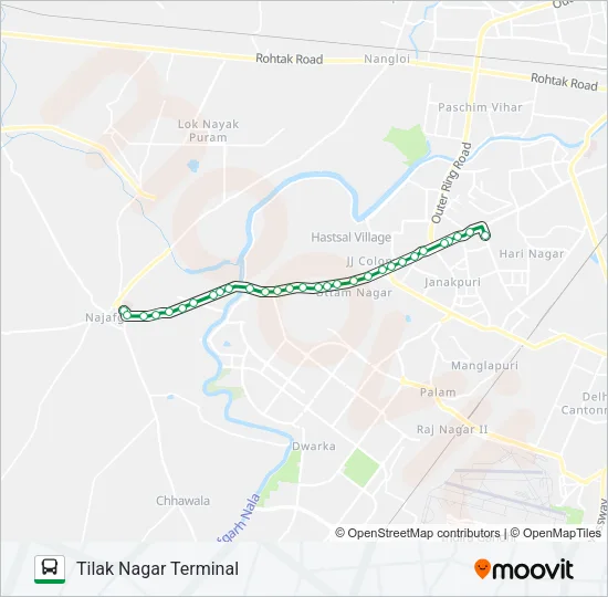 817N Bus Line Map