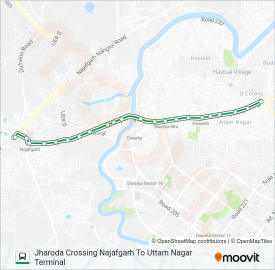 817N Bus Line Map