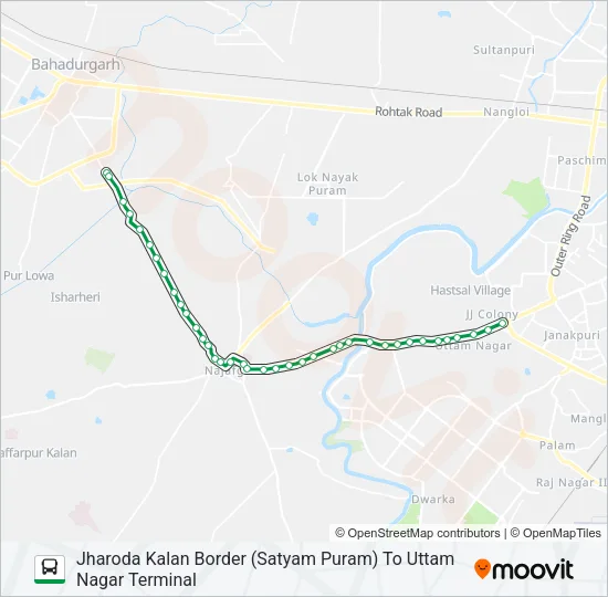 817N Bus Line Map