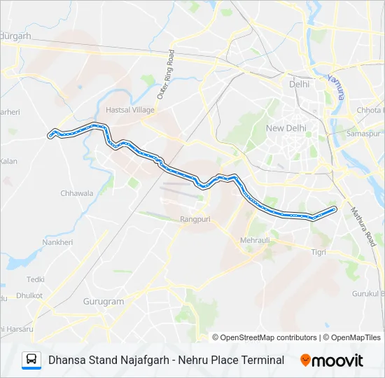 764 Bus Line Map