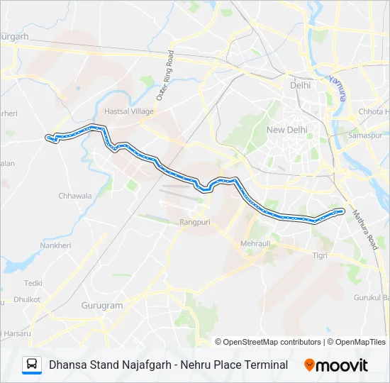 764 Bus Line Map