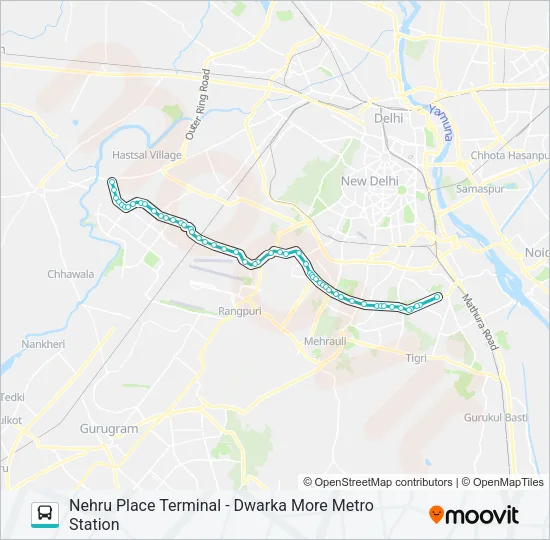 764 Bus Line Map