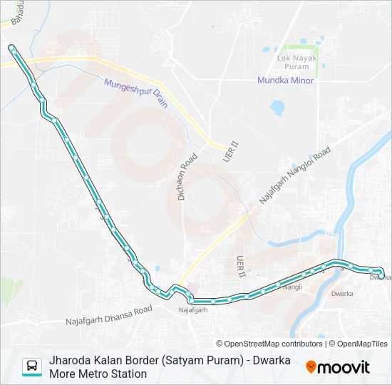 764 Bus Line Map