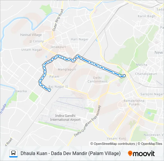 783EXT Bus Line Map