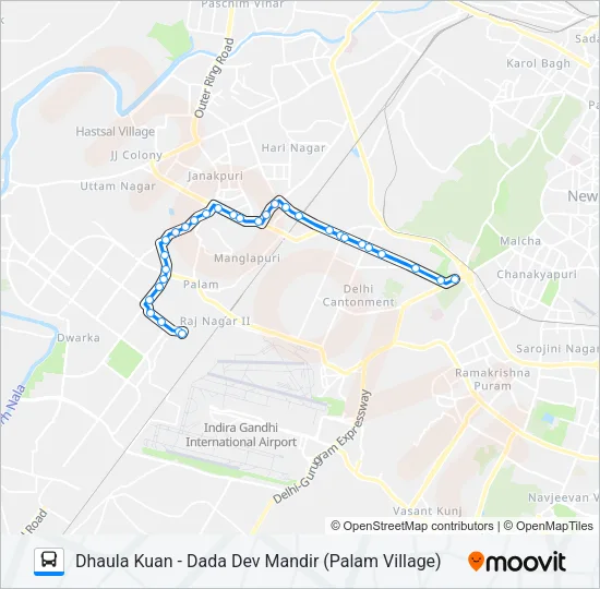 783EXT Bus Line Map