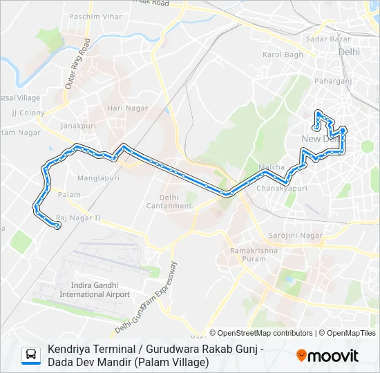 783EXT Bus Line Map
