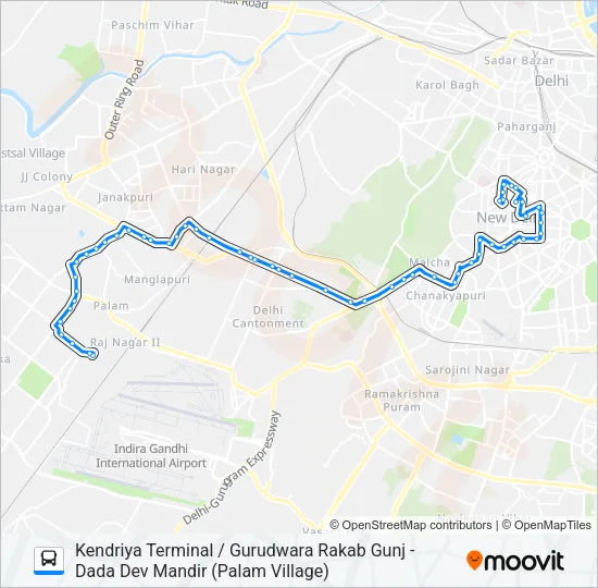 783EXT Bus Line Map