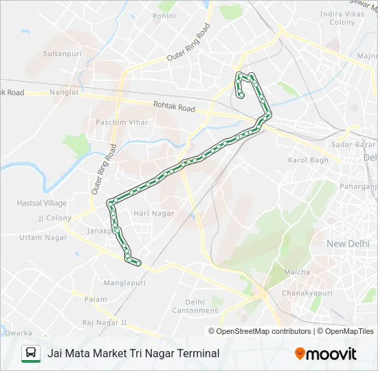 832 Bus Line Map
