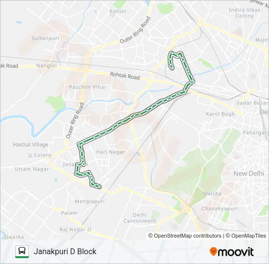832 Bus Line Map