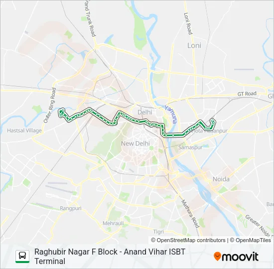 857 Bus Line Map