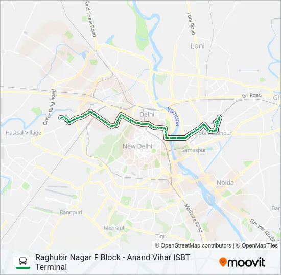 857 Bus Line Map