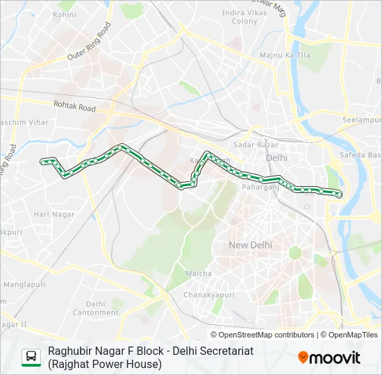 857 Bus Line Map