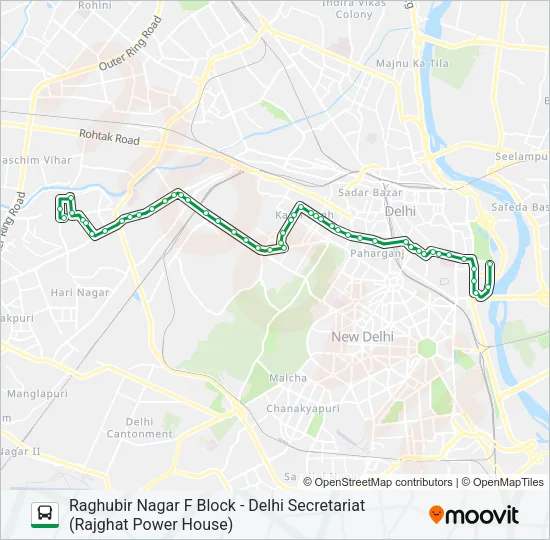 857 Bus Line Map