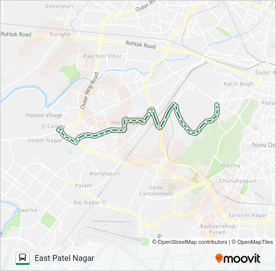 863 Bus Line Map