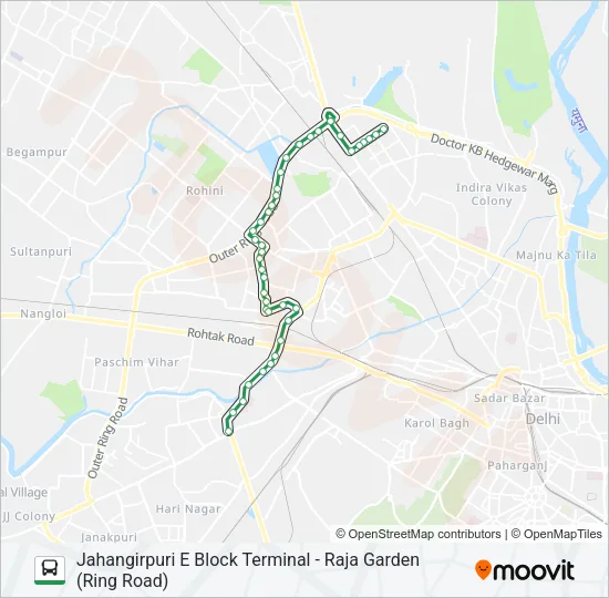 891 Bus Line Map