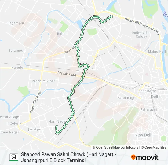 891 Bus Line Map