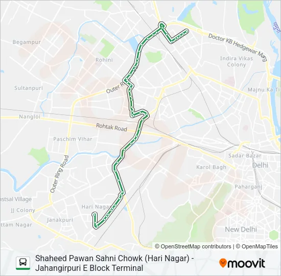891 Bus Line Map