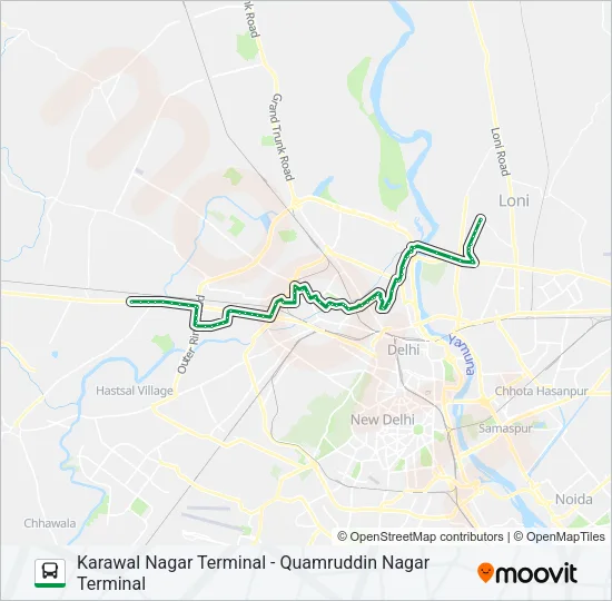 913 Bus Line Map
