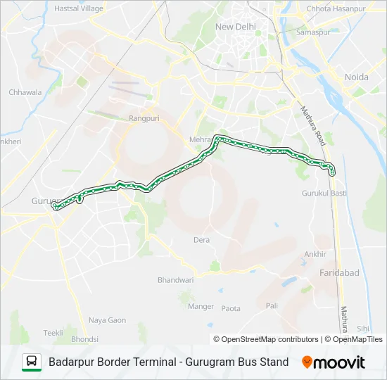 NCR Bus Line Map
