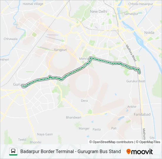 NCR Bus Line Map