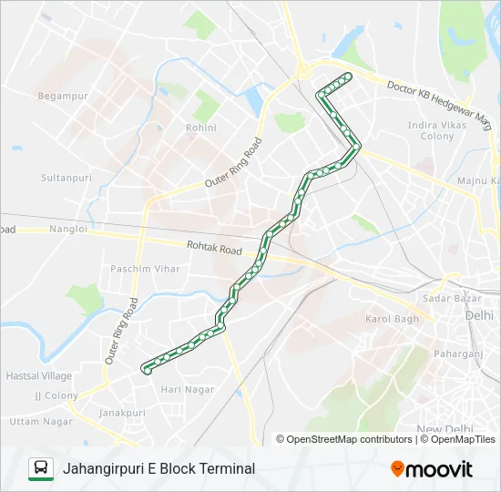 861A Bus Line Map